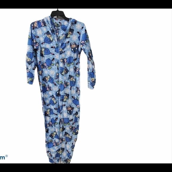 Disney Eyeore 1 Pc Footed Pajamas - Picture 1 of 12